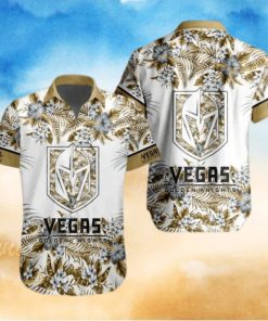 Vegas Golden Knights NHL Hawaiian Shirt Flower Pattern Hockey Fans Gift