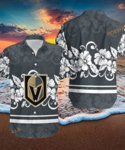 Vegas Golden Knights NHL Hawaiian Shirt Hibiscus Pattern Hockey Fans Gift