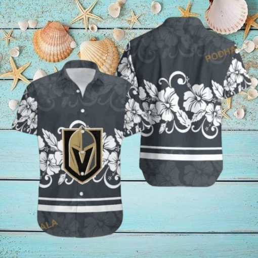 Vegas Golden Knights NHL Hawaiian Shirt Hibiscus Pattern Hockey Fans Gift