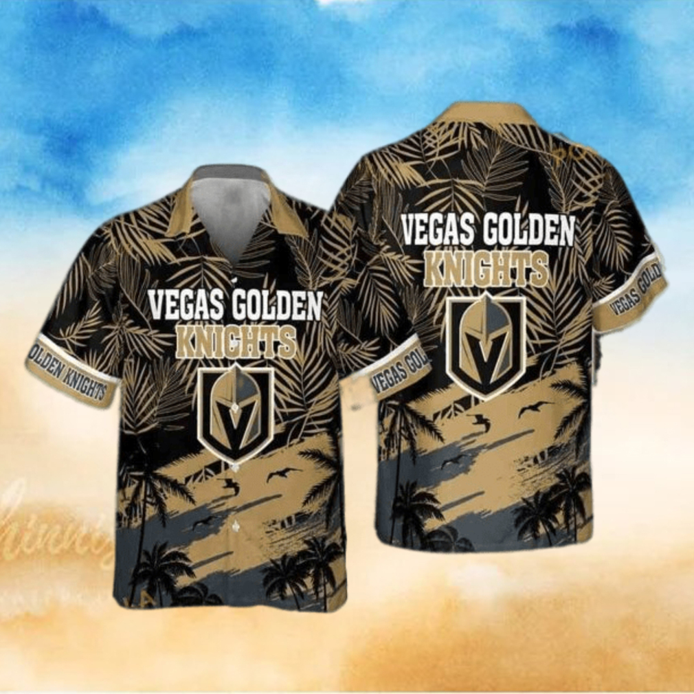 Vegas Golden Knights NHL Hawaiian Shirt Hockey Gift For Dad Vegas Golden Knights NHL Hawaiian Shirt Hockey Gift For Dad