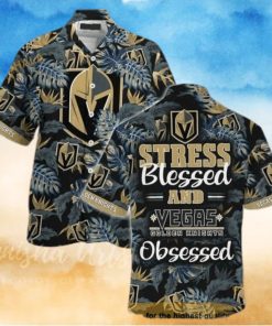 Vegas Golden Knights NHL Hawaiian Shirt Stress Blessed Obsessed