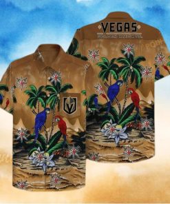 Vegas Golden Knights NHL Hawaiian Shirt Tropical Pattern Practical Beach Gift