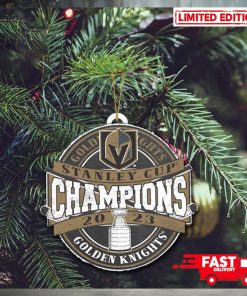 Vegas Golden Knights Stanley Cup Champions 2023 Christmas Tree Decorations Xmas Holiday Ornament