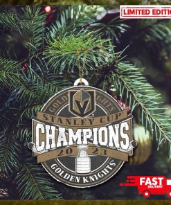 Vegas Golden Knights Stanley Cup Champions 2023 Christmas Tree Decorations Xmas Holiday Ornament
