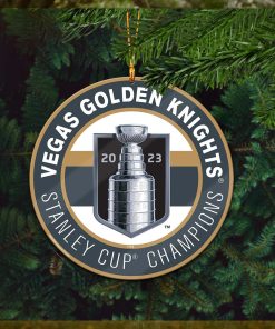 Vegas Golden Knights Stanley Cup Champions 2023 Custom Name Christmas Tree Decorations Ornament