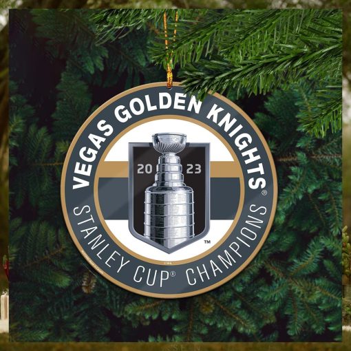 Vegas Golden Knights Stanley Cup Champions 2023 Custom Name Christmas Tree Decorations Ornament