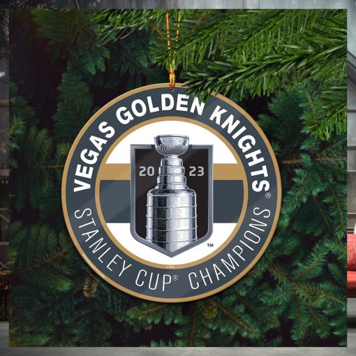 Vegas Golden Knights Stanley Cup Champions 2023 Custom Name Christmas Tree Decorations Ornament