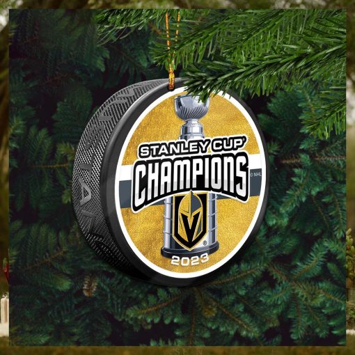 Vegas Golden Knights Stanley Cup Champions Puck 2023 Champions Holiday Gifts Christmas Decorations Ornament