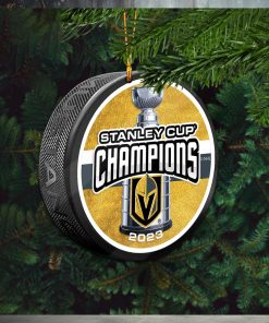 Vegas Golden Knights Stanley Cup Champions Puck 2023 Champions Holiday Gifts Christmas Decorations Ornament