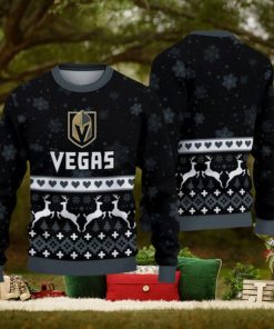 Vegas Golden Knights Ugly Christmas Snow Xmas Sweater Frozen Gift Mens Women