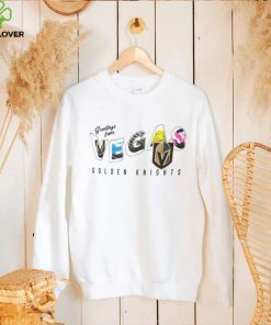 Vegas Golden Knights WEAR by Erin Andrews White Greetings From Muscle T Shirt