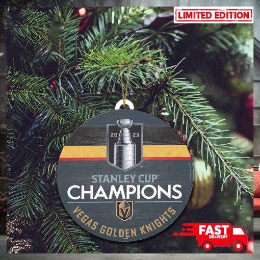 Vegas Golden Knights WinCraft 2023 Stanley Cup Champions Christmas Tree Decorations Ornament