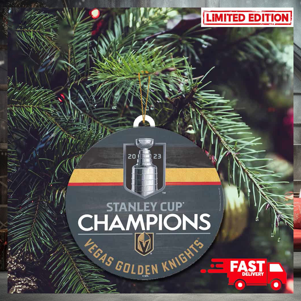 Vegas Golden Knights WinCraft 2023 Stanley Cup Champions Christmas Tree Decorations Ornament Vegas Golden Knights WinCraft 2023 Stanley Cup Champions Christmas Tree Decorations Ornament