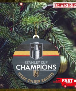 Vegas Golden Knights WinCraft 2023 Stanley Cup Champions Christmas Tree Decorations Ornament