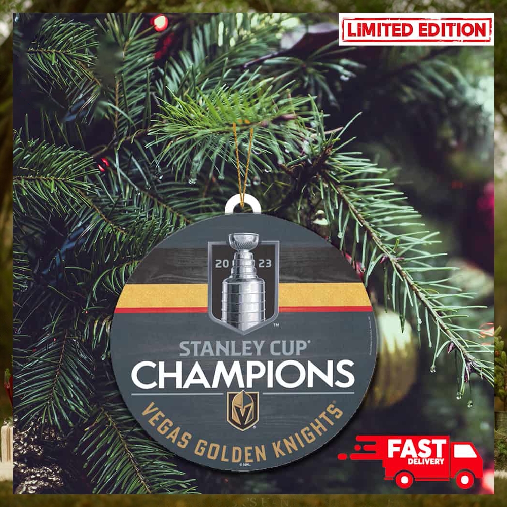 Vegas Golden Knights WinCraft 2023 Stanley Cup Champions Christmas Tree Decorations Ornament Vegas Golden Knights WinCraft 2023 Stanley Cup Champions Christmas Tree Decorations Ornament