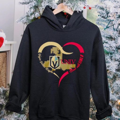 Vegas Golden Knights stand with UNLV hoodie, sweater, longsleeve, shirt v-neck, t-shirt