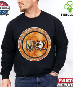 Vegas Golden Knights vs Anaheim Ducks October 13 2024 match up shirt
