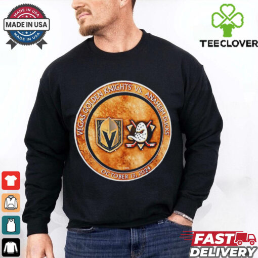 Vegas Golden Knights vs Anaheim Ducks October 13 2024 match up shirt