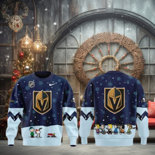 Vegas Golden Knights x Peanuts & Snoopy Holiday Special Sweater