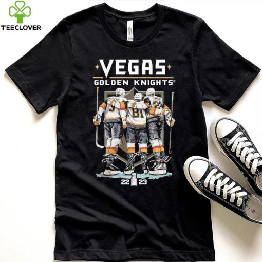 Vegas Hockey Jack Eichel Jonathan Marchessault And Shea Theodore 2023 Signatures Shirt