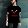 Vegas Vipers Men's Lockup Logo Black T Shirt