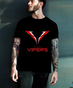 Vegas Vipers Men's Lockup Logo Black T Shirt