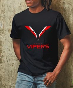 Vegas Vipers Men's Lockup Logo Black T Shirt