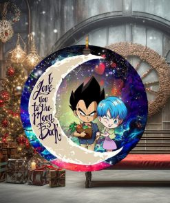 Vegeta And Bulma Dragon Ball Love You To The Moon And Back Galaxy Custom Name 2023 Holida Couple Gifts Christmas Decorations Ornament