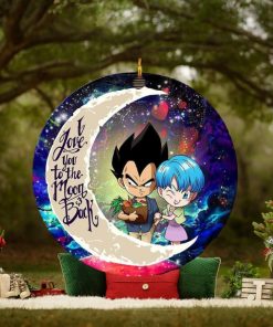 Vegeta And Bulma Dragon Ball Love You To The Moon And Back Galaxy Custom Name 2023 Holida Couple Gifts Christmas Decorations Ornament