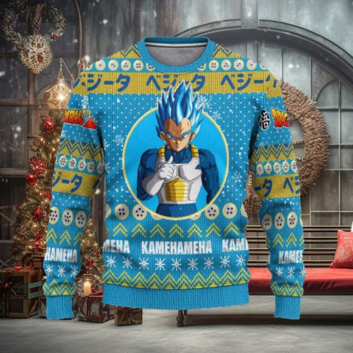 Vegeta Anime Dragon Ball Z Xmas Ugly Christmas Sweater Gift For Men Women