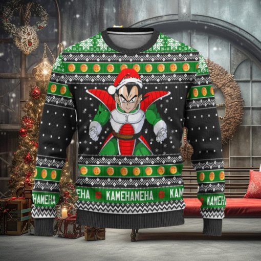 Vegeta Dragon Ball Anime Xmas Ugly Christmas Sweater Gift For Men Women