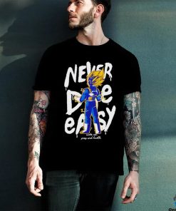 Vegeta God Dragon Ball never die easy character hoodie, sweater, longsleeve, shirt v-neck, t-shirt