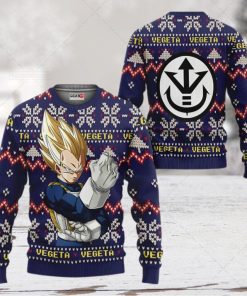 Vegeta Super Saiyan Anime Dragon Ball Xmas Ugly Wool Knitted Sweater