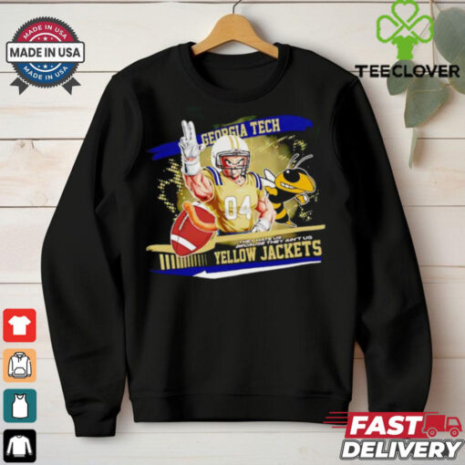 Vegeta X NCAA Georgia Tech Yellow Jackets they hate us because ain’t us 2024 hoodie, sweater, longsleeve, shirt v-neck, t-shirt