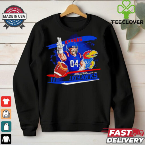 Vegeta X NCAA Kansas Jayhawks they hate us because ain’t us 2024 hoodie, sweater, longsleeve, shirt v-neck, t-shirt