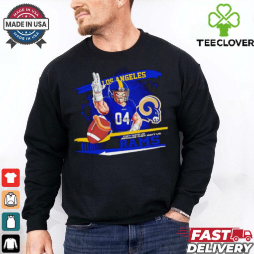 Vegeta X NCAA Los Angeles Rams they hate us because ain’t us 2024 hoodie, sweater, longsleeve, shirt v-neck, t-shirt