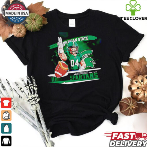 Vegeta X NCAA Michigan State Spartans they hate us because ain’t us 2024 hoodie, sweater, longsleeve, shirt v-neck, t-shirt