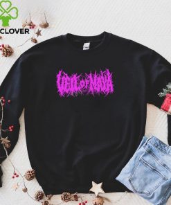 Veil Of Maya Death Metal (Pink) Black Long Sleeve T Shirt