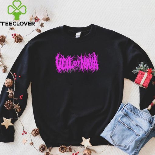 Veil Of Maya Death Metal (Pink) Black Long Sleeve T Shirt