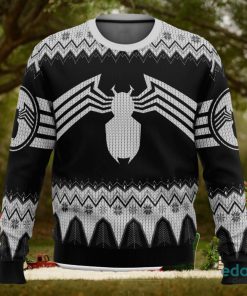 Venom Marvel Venom Symbol 3D Ugly Christmas Sweater Unisex Christmas Sweater For Men And Women