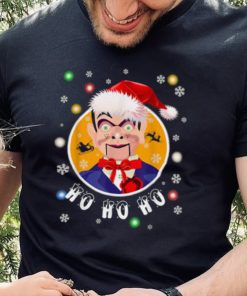 Ventriloquist Dummy In Santa Hat Christmas Shirt