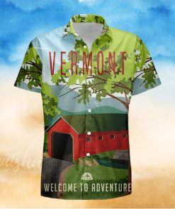 Vermont Retro Style Travel Summer 3D Hawaiian Shirt Gift For Men And Women Fans