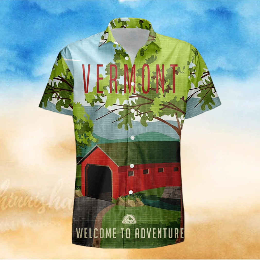 Vermont Retro Style Travel Summer 3D Hawaiian Shirt Gift For Men And Women Fans Vermont Retro Style Travel Summer 3D Hawaiian Shirt Gift For Men And Women Fans