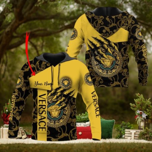 Versace Black Mix Gold Luxury 3D Hoodie Limited Edition