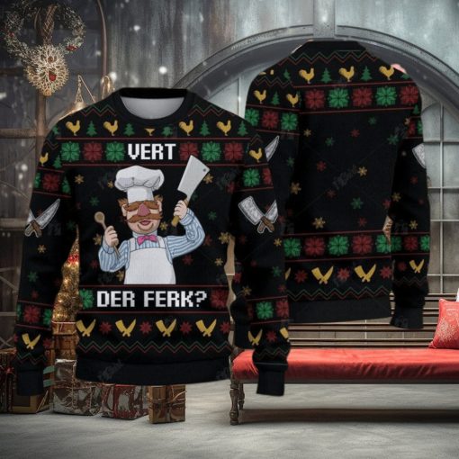 Vert Der Ferk Ugly Christmas Sweater Gift For Holiday Funny Christmas