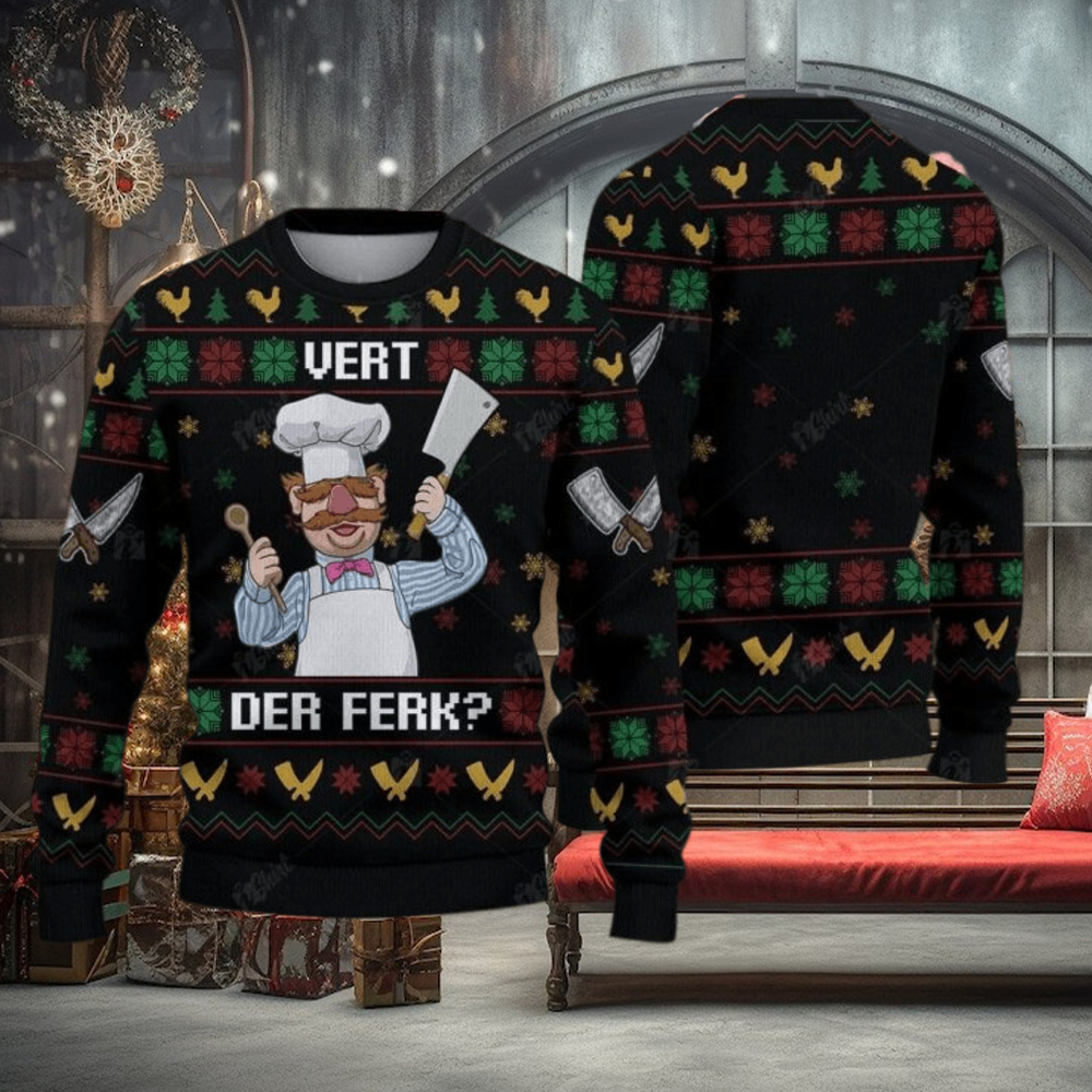 Vert Der Ferk Ugly Christmas Sweater Gift For Holiday Funny Christmas Vert Der Ferk Ugly Christmas Sweater Gift For Holiday Funny Christmas
