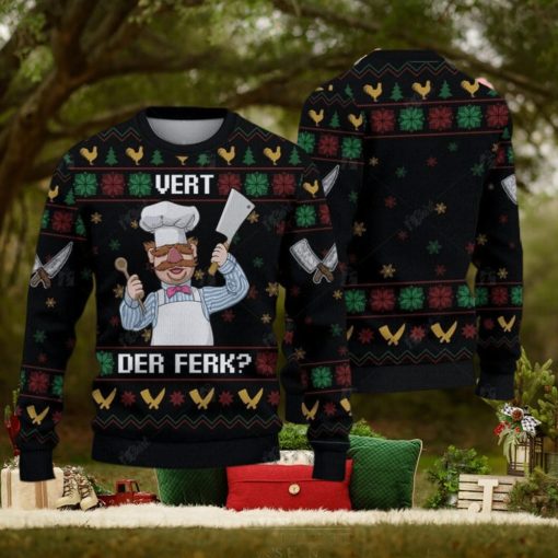 Vert Der Ferk Ugly Christmas Sweater Gift For Holiday Funny Christmas