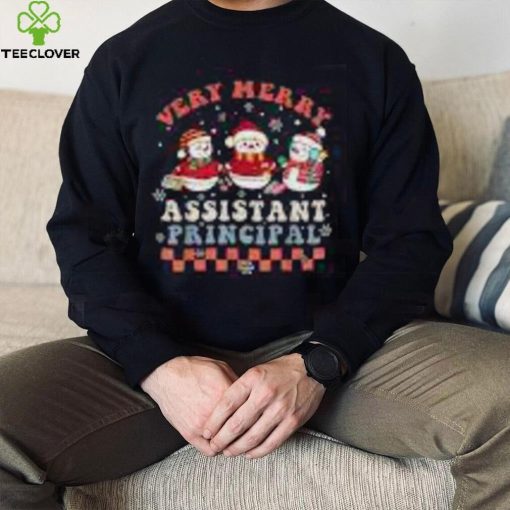 Very Merry Assistant Principal Groovy Christmas Holiday Shirt