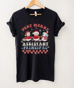 Very Merry Assistant Principal Groovy Christmas Holiday Shirt