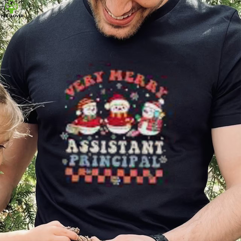 Very Merry Assistant Principal Groovy Christmas Holiday Shirt Very Merry Assistant Principal Groovy Christmas Holiday Shirt